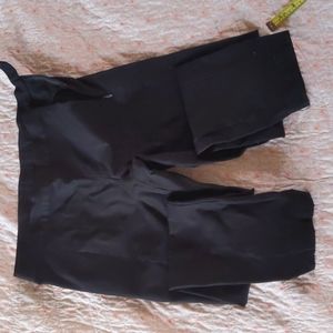 Black stretch work pants